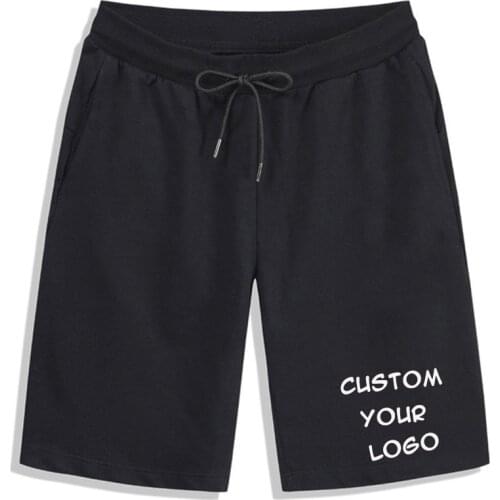 Mens Shorts Casual Sports Running Cotton Short Pants with Pocket Custom Your Logo Brand Male Shorts Mens Clothing