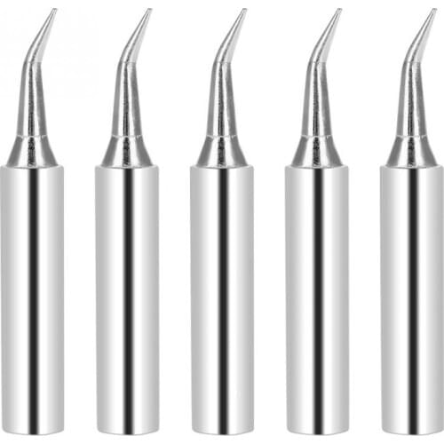 5Pcs 900M-IS Soldering Iron Tips Lead Free Soldering Tip Replacement Heat Resistant Fast Conductivity For 936 Rework Station