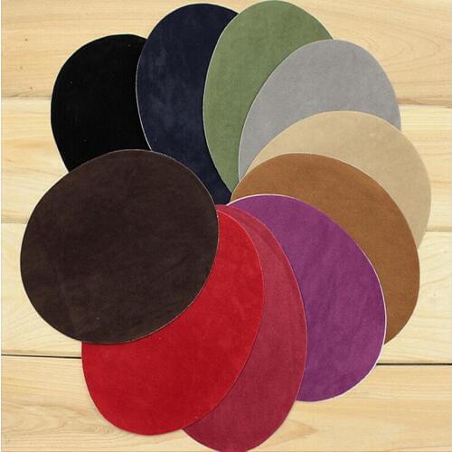 10 pcs New Suede Fabric Patch iron on Repair badges for man Bag Clothing Accessories Appliqued fashion Elbow Knee patches