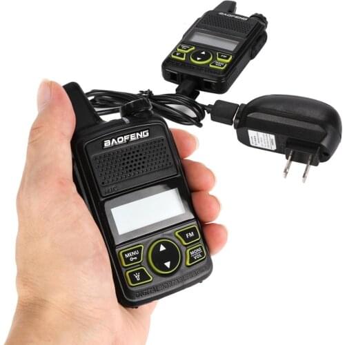 1PCS Original Baofeng BF-T1 Mini Walkie Talkie Radio Portable Two Way Radio UHF 400-470MHz FM Transceiver Security Guard Device