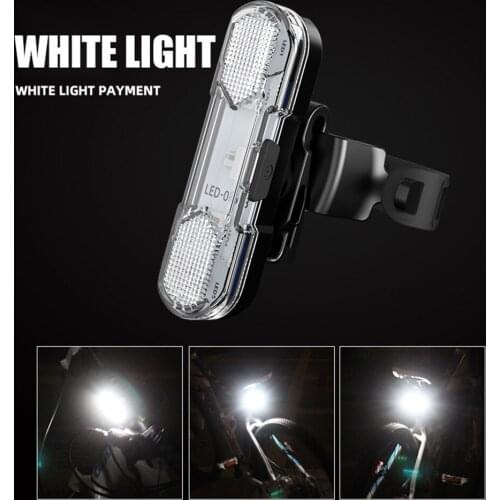 Safety Warning Bicycle Rear Light Waterproof LED Bike Taillight USB Rechargeable Portable Light Mountain Bike Lights