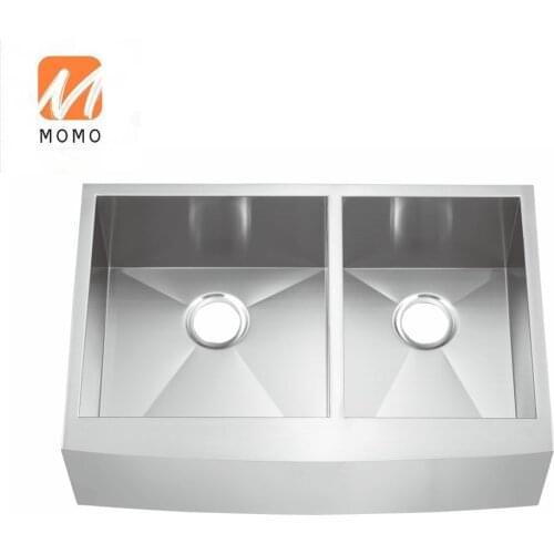Durable quality stainless steel basin apron kitchen sink with accessories