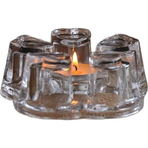 Musk Glass Tea Heater Large Size Candle Stand Heater Tea Stove Milk Warmer Holder Home Cafe Heating Teapot Base Portable