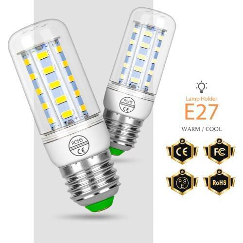 E27 Corn Bulb E14 LED Bulb 5W Bombilla GU10 LED Lamp G9 220V Ampoule B22 3W 7W 9W 12W 15W Chandelier Candle LED Light For Home