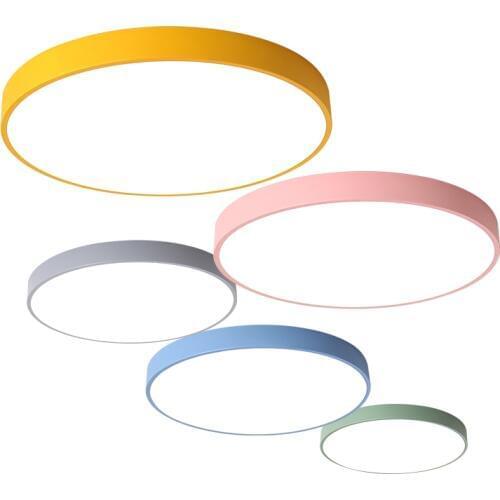 LED Ceiling Lamp Dimmable Living Room Lights Bathroom Modern LED Ceiling Light Plafon Bedroom Lamps Light Fixtures Round Lamp