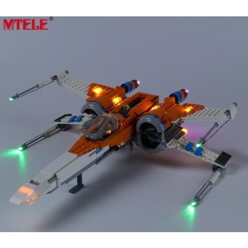 MTELE Brand LED Light Up Kit For Star War Poe Damerons X-wing Fighter Compatible With 75273
