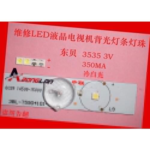 UNI 3537 3535 100PCS 1W LED Chip-2 90LM 3v Cool white LCD Backlight for TV Application High Power LED