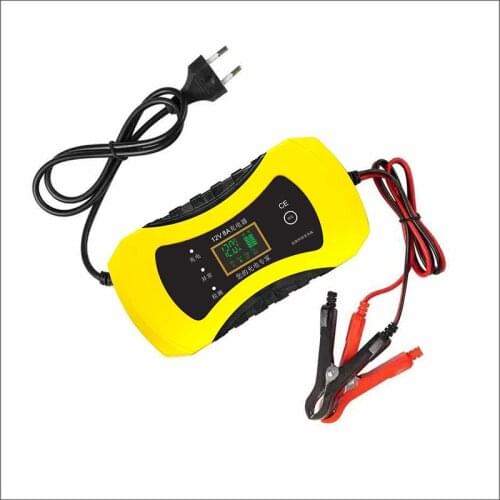 5pcs 12V 8A Full Auto Car Battery Charger Power Pulse Repair Chargers Wet Dry Lead Acid Battery-Chargers Digital LCD Display