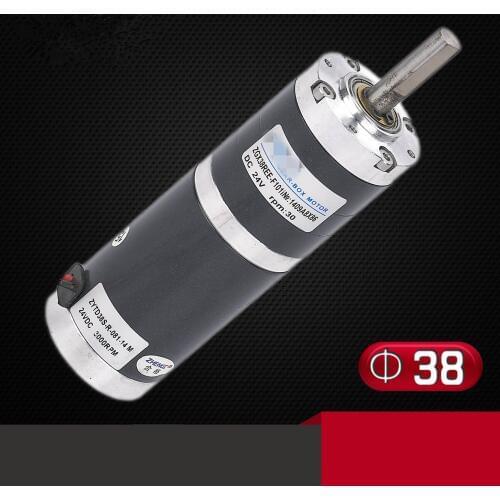 ZGX38REE DC 12V 24V High Torque 8mm Shaft Magnetic wheelchair Geared Motor 2.5RPM-1000RPM