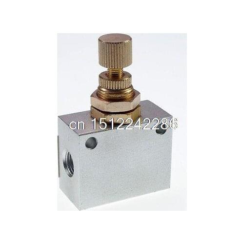 1 PCS KLA-10 3/8" BSPT Pneumatic Air Flow Speed Control Valve Throttle Valve