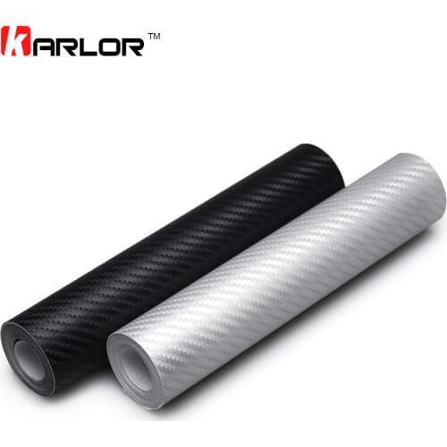 127cmx20cm Car Styling 3D Carbon Fiber Vinyl Wrap Roll Film Auto Motorcycle Car Accessories Car Styling Stickers And Decals