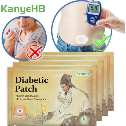 24pcs/4bags KanyHB New Arrival Diabetic Patch Stabilizes Blood Sugar Level Balance Blood Glucose Treatment Diabetes Patches A604