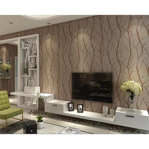 Beibehang behang Modern minimalist living room sofa background wallpaper non-woven 3D deerskin fur branches papel de parede
