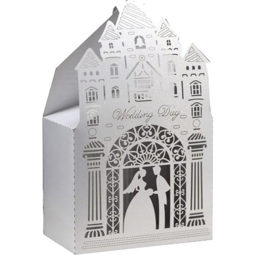 White Bride & Groom Gift Box Paper Candy Boxes Packaging Wedding Day Thank You Box for Guest Wedding Favors Party Supplies