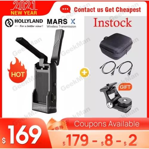 Hollyland Mars X Wireless Video Transmitter for DSLR Camera Gimbal Stabilizer DJI Ronin SC Crane 3 Transmission to Phone