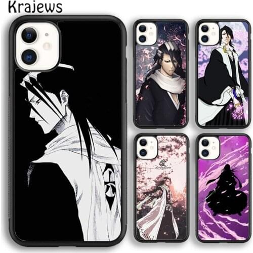 Krajews Anime Bleach Byakuya Kuchiki Phone Case Cover For iPhone 5s SE 2020 6s 7 8 plus X XS XR 11 12 mini pro max coque Shell