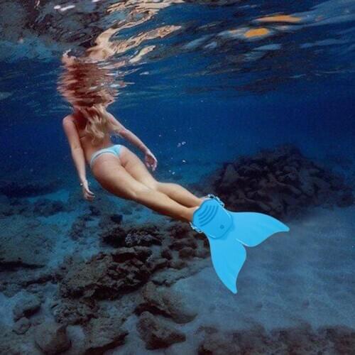 Children Swimming Fin Diving Foot Flippers Water Sports Training Shoes Feet Tail Swimming Portable Outdoor Elements