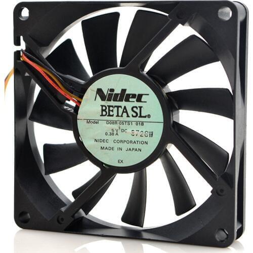 FOR NIDEC D08R-05TS101B80155V 0.38A8CM USB interface cooling fan is available