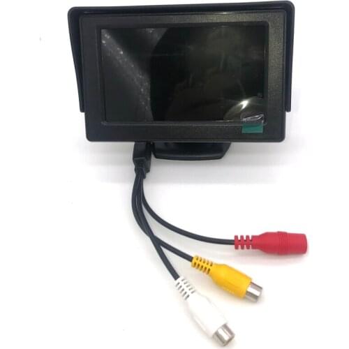 EFHIPS 4.3 inch TFT LCD HD Car Monitor Foldable Monitor Display Reverse Camera Parking System For Car Rearview Monitors
