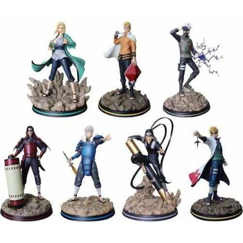 GK Boruto Shippuden Boruto Anime Model Kakashi Hokage Hashirama Tsunade Hiruzen Action Figure Pvc Statue Collectible Toy T30