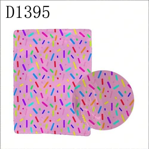 10pcs 9.5*12.5CM ice cream printed sealed shaker sleeve pouch to DIY shaker bow D1395