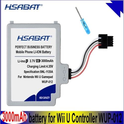 HSABAT WUP-012 WUP-010 3000mAh Battery for Nintendo for Wii U Controller WUP-012 WUP-010 Batteries