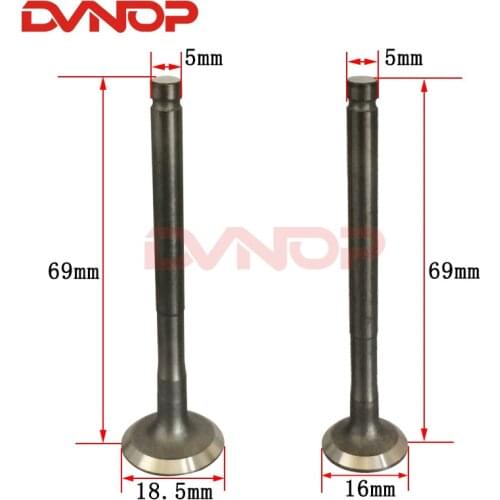 Motorcycle Engine Valve Intake Exhaust Stem Valve For GY6-80 GY6 80 139QMB 139QMA Go Carts Dirt Bike ATV Scooter TaoTao