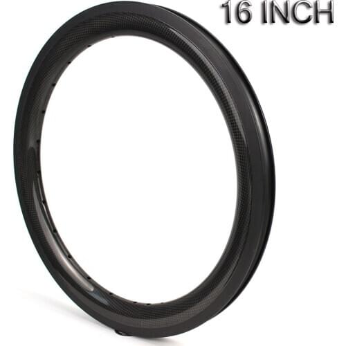 HULKWHEELS bicycle wheels 16 inch Folding Bike wheels 38mm depth clincher customized BMX carbon rims