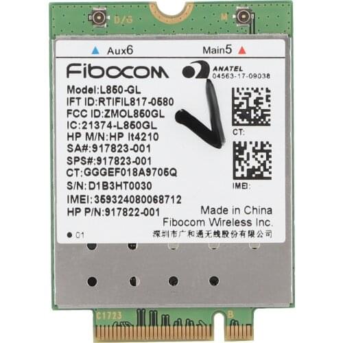 L850-GL 4G Module Wireless LTE-FDD LTE TDD WCDMA Network Wifi Card for HP ProBook 440 G5