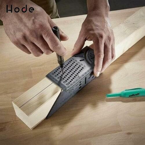 Wood Working Ruler 3D Miter Angle Measuring Rulet Multi-function Ruler Square Size Measuring Tool