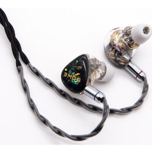 Shuoer EJ07 Electrostatic Driver DD BA Hybrid HiFi Monitor In-Ear Earphones IEMs with 6N Single Crystal Copper 0.78mm 2Pin Cable
