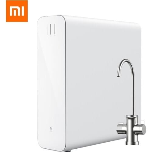 Xiaomi Double Outlet Water Purifier S1 800G Super Large Throughput OLED Display Faucet Horizontal-pull Filter Kitchen Mijia App