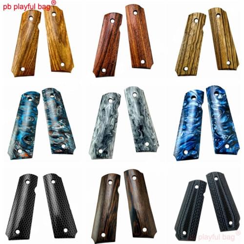 PB Playful bag Outdoor sports tactical equipment gel ball gun P41911 special GRIP wooden guard G10 refit toy accessories QG29
