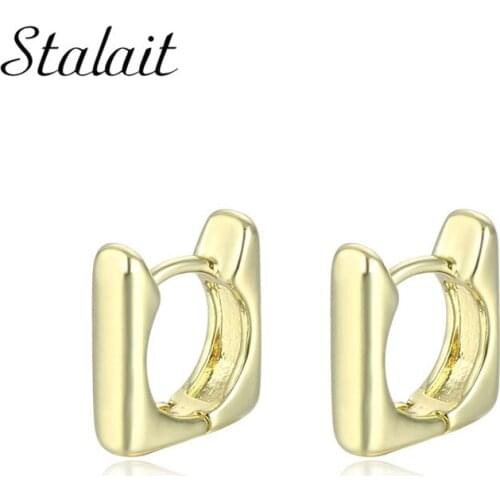 Square Geometric Rectangle Hoop Earrings Chunky Ear Tini Earring Hoops Huggie Stylish Dangle Minimalist Boho Earrings 2021 New
