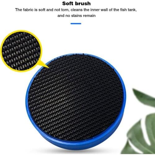 Fish Tank Brush Glass Plant Cleaning Aquarium Magnetic Floating Algae Scraper Curve Cleaner Mini Scrubber Scratch-Free Magnet