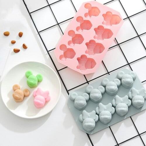 Cartoon Character Silicone Cake Mold DIY Cookies Chocolate Mold Ice Cube Tray Pudding Moulds Soap Form
