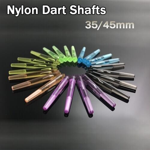 40Pcs/Set Nylon Dart Shafts 2BA 35/45mm 7 Colour Screw Thread Plastic Darts Rod Stems for Electronic Dartboard Accessories