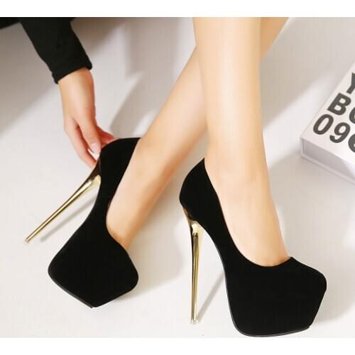 Size 34-45 Women Pumps on 16 cm Heels Sexy Super High Heels Female Fetish Platforms Shoes Stripper Office Wedding Bride Shoes