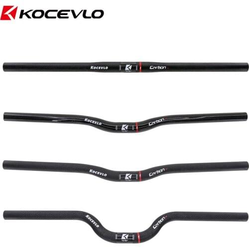 Kocevlo bicycle handlebars Carbon fiber for Folding Bike Riser/Flach Bar Swallow/One-shaped 25.4*540/580mm