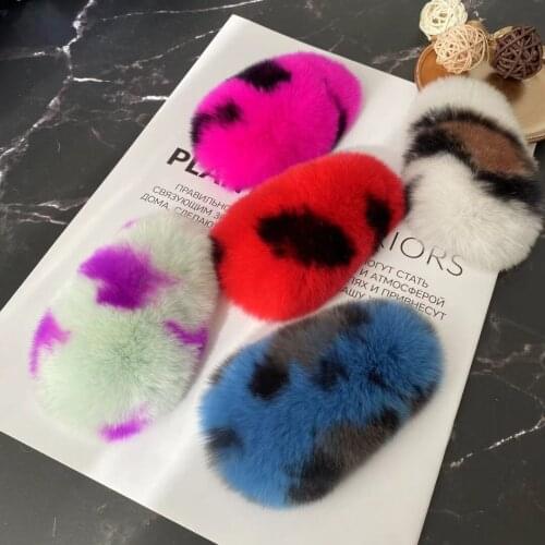 MS.MinShu Real Fur Hair Clip Women Fashion Hair Accessoreis Plush Fur Hairpin for Girl Hair