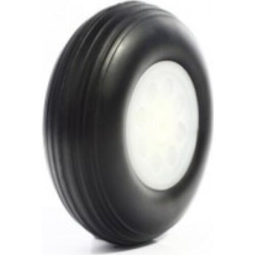 2.75" Rubber PU wheel with plastic hub 2.75 inch (D69.85 x H25 x 4mm) for RC Airplane