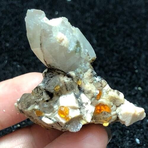 22.4gNatural garnet crystal cluster mineral specimen healing energy ring vein teaching crystal stone home decoration