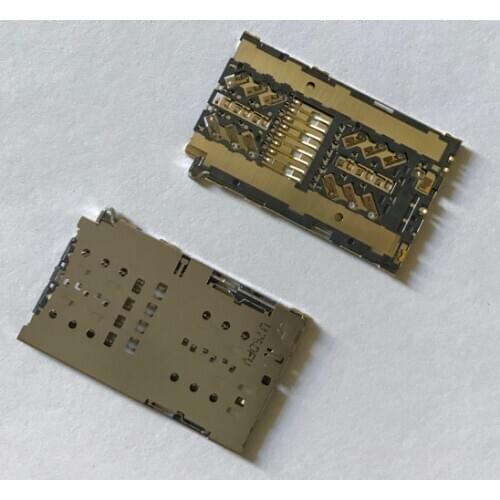 50pcs/lot Original new SIM card reader for Samsung S7 G930A G930F G9300 & S7 EDGE G9350 G935F connector socket slot module