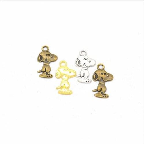 50pcs vintage gifts Sluggish dog alloy charms lot DIY making bracelet necklace jewelry accessories charms for jewelry making