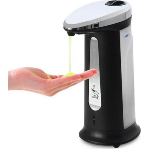 Automatic Soap Liquid Dispenser 400ml Large Capacity IR Sensor Touchless