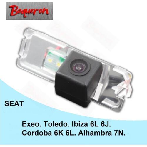 For Seat Cordoba 6K 6L Alhambra Ibiza 6L 6J Exeo Toledo Car Rear View Camera HD CCD Night Vision Backup Reverse Parking Camera