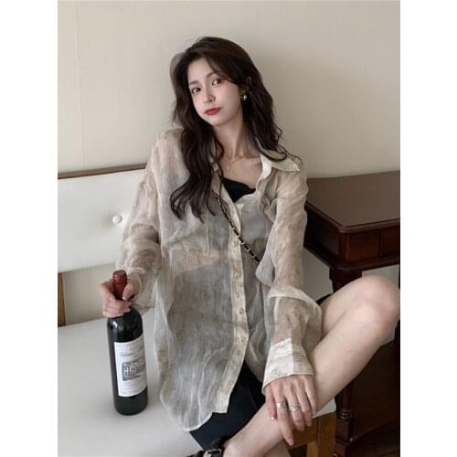 Cheap wholesale 2021 spring summer autumn new fashion casual ladies work women Blouse woman overshirt female OL At3094X