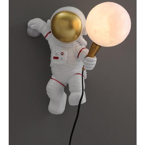 Childrens Room Desk Space Starry Night Light Creative Decoration Pieces Moon Astronauts Sunset Bedside Lamp