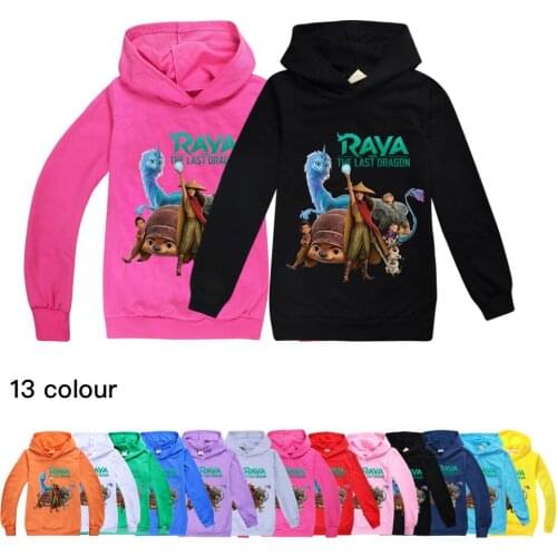Kids Hoodies Raya and The Last Dragon Boys Sweatshirt T Shirt Children Clothes Game Hoodie for Girls Tops Long Sleeve Sportswear