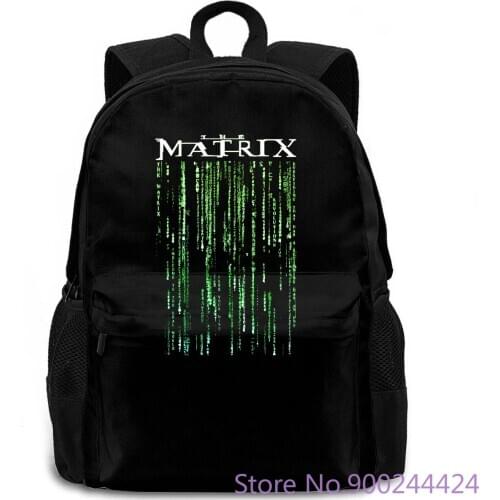 The MATRIX Poster Revolutions Keanu Reeves s New Arrival women men backpack laptop travel school adult student